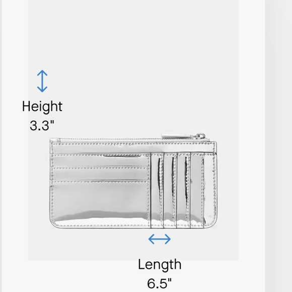 Kate Spade Bridget Mirror Metallic Large Slim Card Holder - Picture 3 of 7